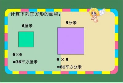 ​正方形面积，正方形的面积口诀是什么？