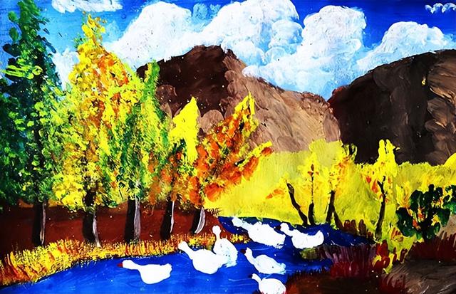 小学生画最美的风景画（走进少儿画苑儿童画）(5)