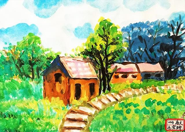 小学生画最美的风景画（走进少儿画苑儿童画）(3)