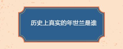 ​年世兰是谁