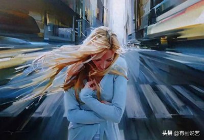 ​画家笔下的人体画，每一处大胆用色，都是艺术的呈现