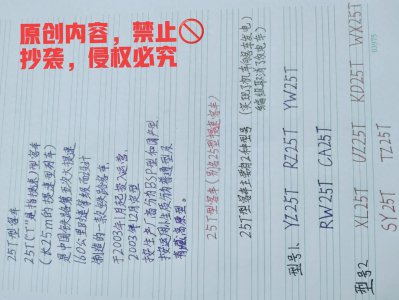 ​25T型客车型号及版本介绍