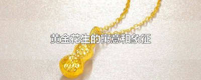 ​金饰花生的寓意和象征 黄金首饰花生的寓意是什么呢