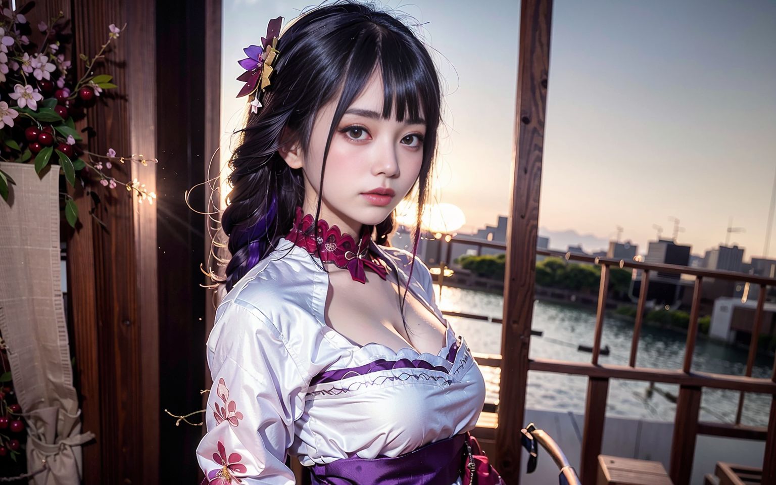 原神雷电将军cos开襟图片 雷电将军cosplay开襟图正片什么样子