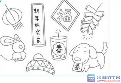 ​新年简笔画(新年简笔画素材)