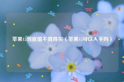 ​苹果13到底值不值得买（苹果13可以入手吗）