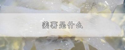 ​姜薯是什么人不能吃 姜薯是什么季节上市
