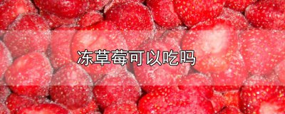 ​冻草莓可以吃吗 冻草莓能吃吗