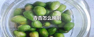​青杏怎么腌制咸菜好吃 青杏怎么腌制咸菜窍门