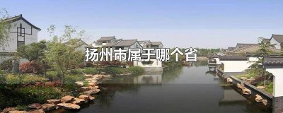 ​扬州属于哪个市哪个省 扬州属于哪个省市的