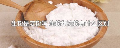 ​生粉和淀粉是什么区别 淀粉和生粉有什么区别