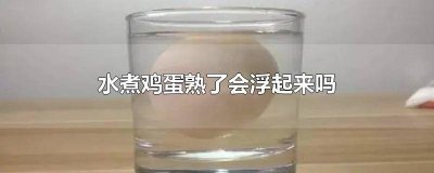 ​水煮鸡蛋熟了会浮起来吗 水煮鸡蛋熟了会浮起来吗视频