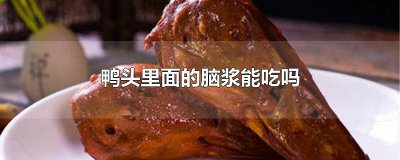 ​鸭头里面的脑子 鸭头里面黄色的是什么