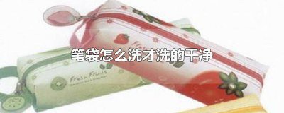 ​怎样把笔袋的污渍洗掉 笔袋能洗吗