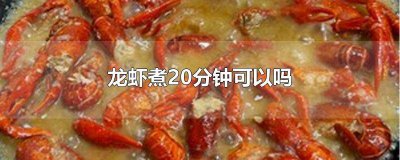 ​小龙虾煮几分钟可以吃 煮龙虾要煮几分钟就可以了