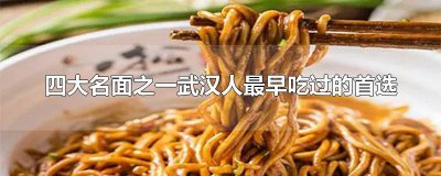 ​中国十大名面之一是什么也是武汉人过早 武汉名面中国四大名面之一