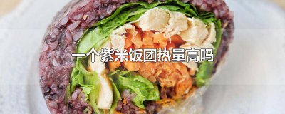 ​紫米饭热量高嘛 紫米饭团的热量高吗