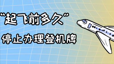 ​起飞前多久停止办理登机牌（坐飞机停止办理登机牌的规定）