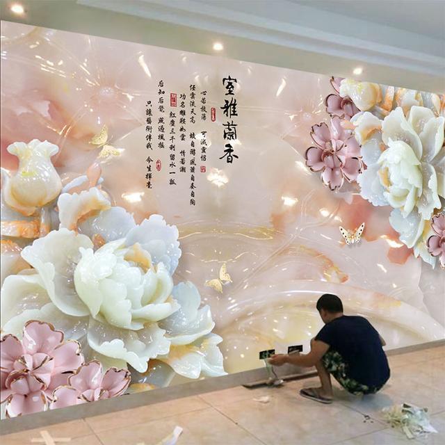 这12款中式玉雕壁画背景墙，太经典了