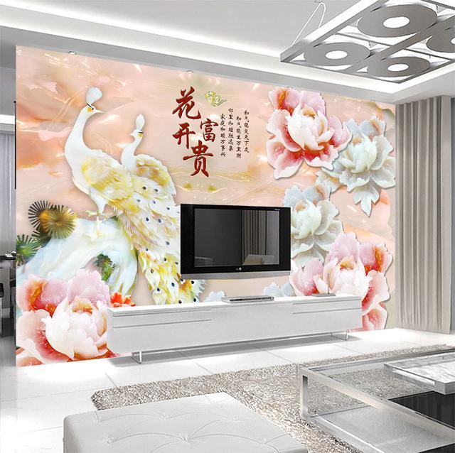 这12款中式玉雕壁画背景墙，太经典了