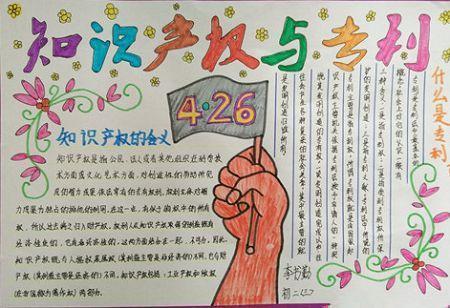 小学生知识产权手抄报！