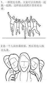 ​集体照拍照姿势分享，赶紧学哦！
