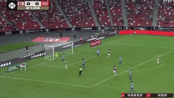 国际冠军杯战报：点球3-1，总比分4-2，马竞击败阿森纳！