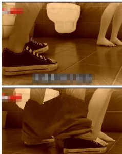​“无耻抖音”情侣卫生间大战，细节清晰可见，抖音走光视频真不少