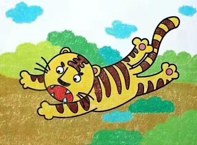 幼儿创意绘画｜不一样的蜡笔画，简单又好画，我们一起动手吧！