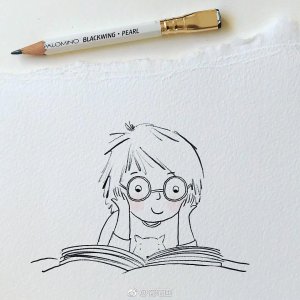 ​可爱简单的童趣铅笔画（by：Alexandra MacVean）