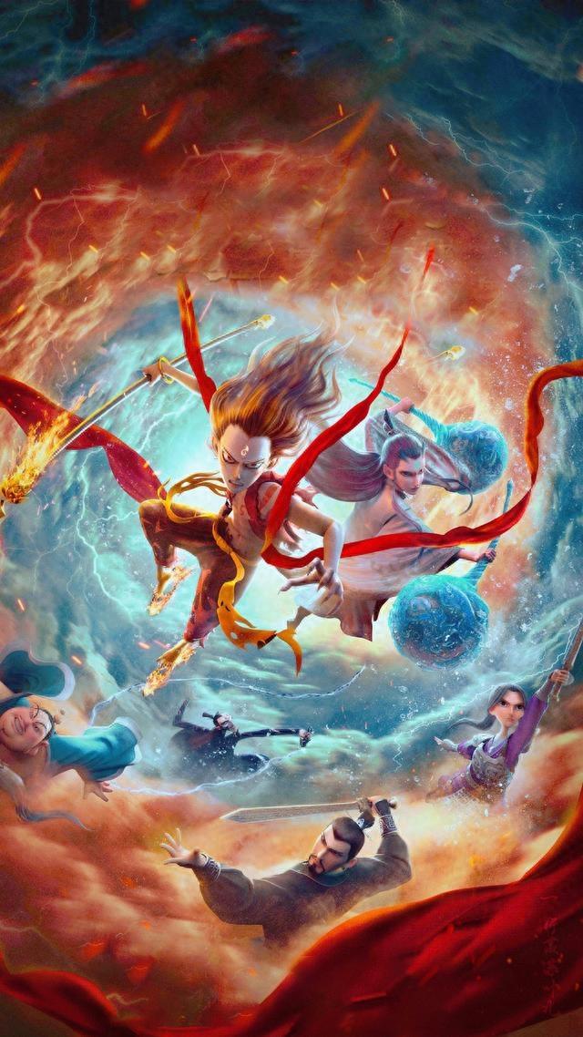 电影《哪吒之魔童降世》1080P壁纸最全合集，IPad手机壁纸头像
