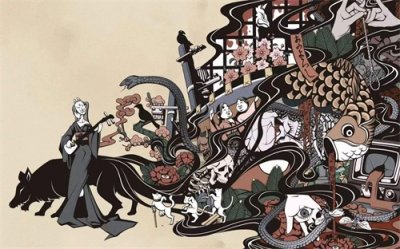 ​「百鬼图鉴」中国古语人死为鬼，鬼死为聻，聻死为希，希死为夷