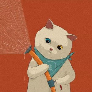 ​黑猫白猫情侣头像